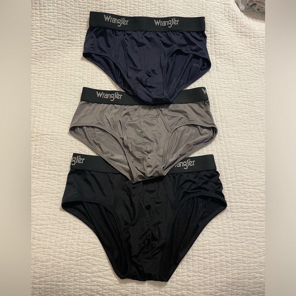 Lot of 3 Wrangler Stretch Briefs Medium